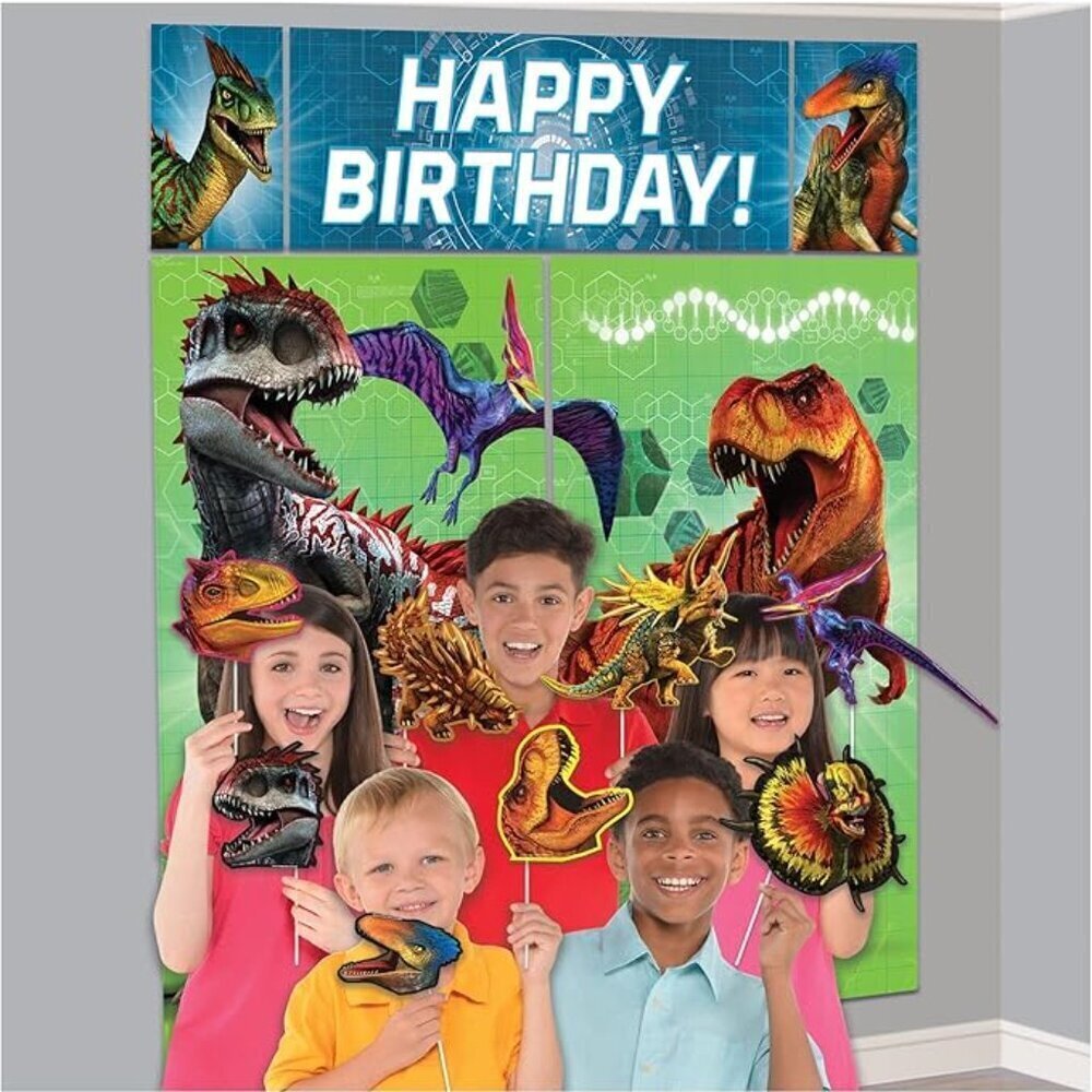 Amscan Jurassic World Birthday Scene Setters & Props - 6 Ft High